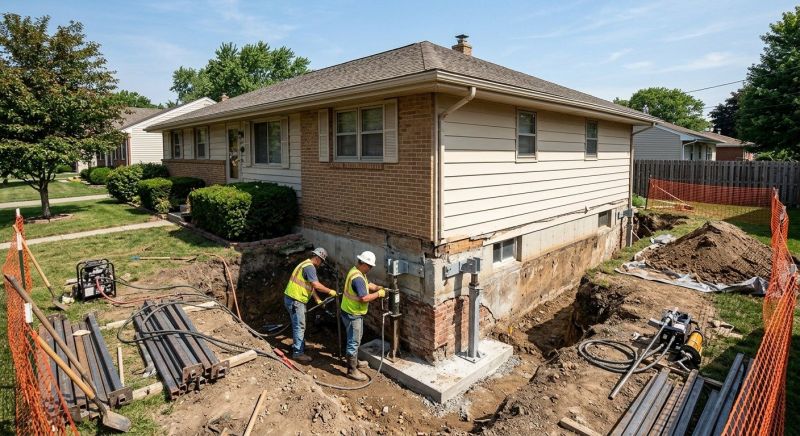 Building Foundation Repair in Mount Holly, NC