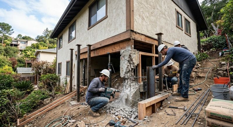 Concrete Foundation Repair in Sherrills Ford, NC