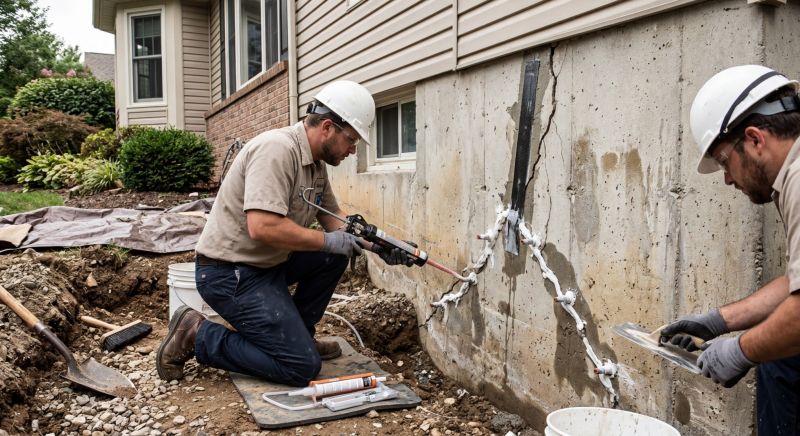 Cracked Foundation Repair in Concord, NC