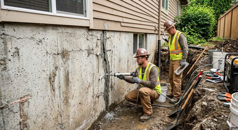 Cracked Foundation Repair in Cornelius, NC
