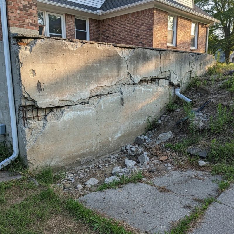Cracked Foundation Repair in Iron Station, NC