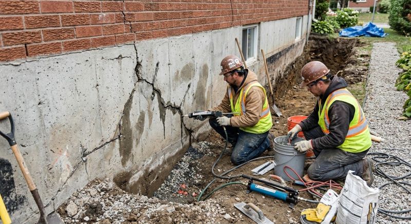 Cracked Foundation Repair in Rowan County, NC