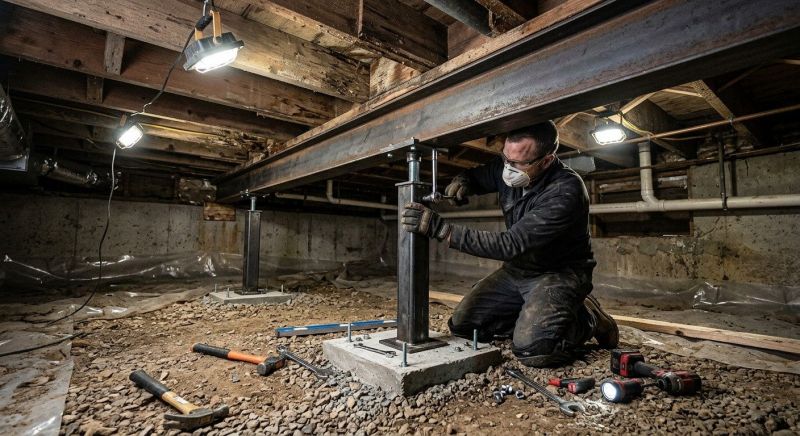 Crawlspace Structural Repair in Mooresville, NC