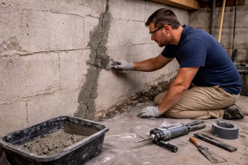Foundation Crack Repair in Iredell County, NC