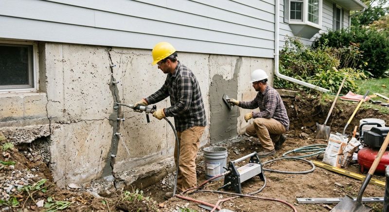 Foundation Cracks Repair in Mooresville, NC