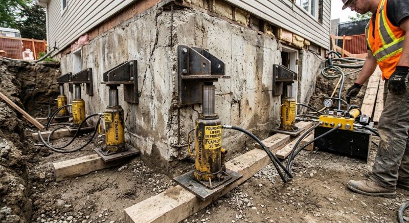 Foundation Jacking in Concord, NC