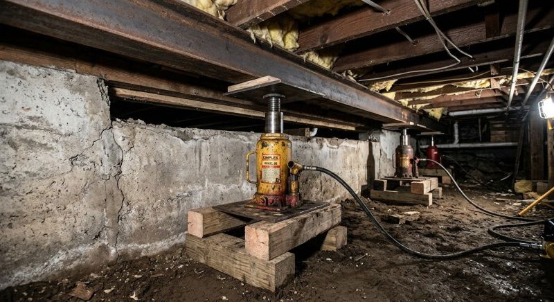 Foundation Jacking in Iron Station, NC