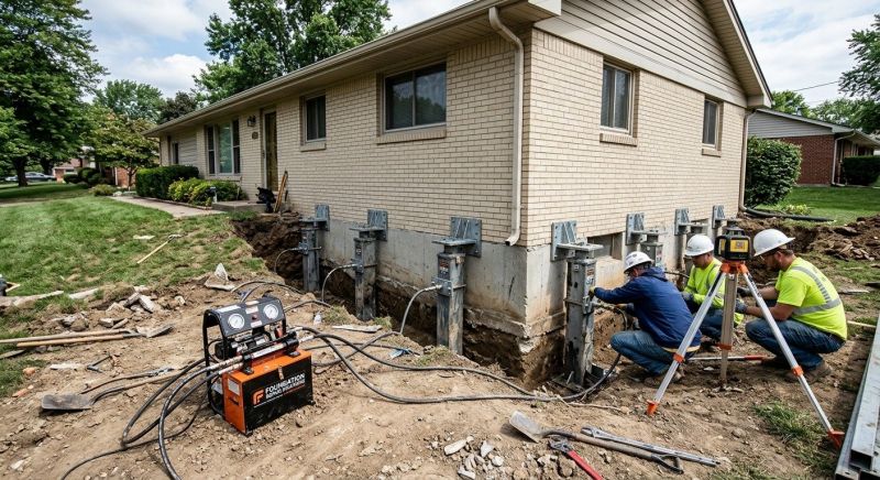 Foundation Pier Leveling in Mooresville, NC