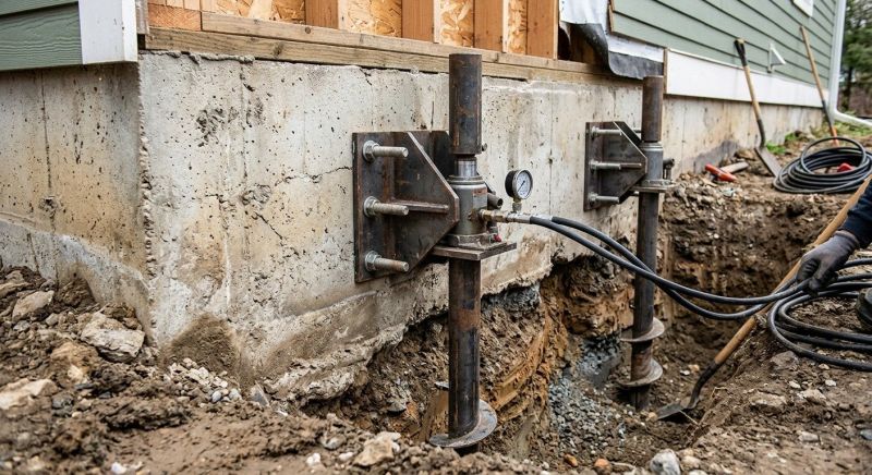 Foundation Pier Leveling in Mooresville, NC
