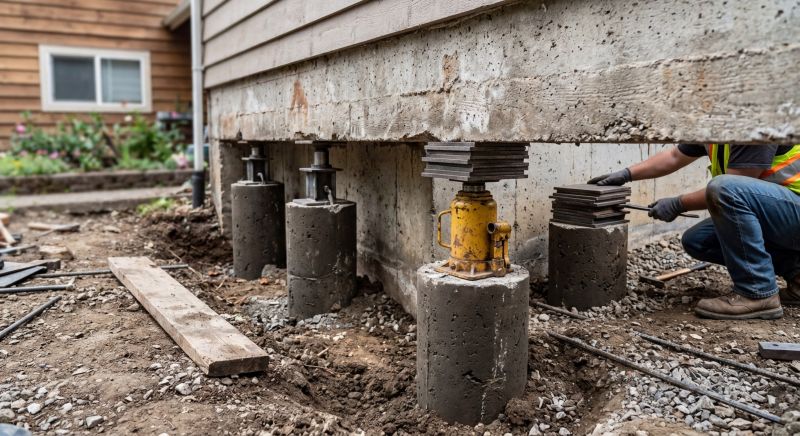 Foundation Pier Leveling in Mooresville, NC