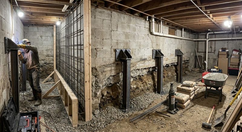 Foundation Stabilizing in Mecklenburg County, NC