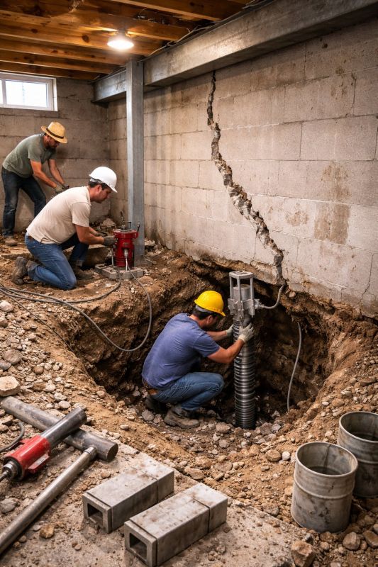 Foundation Structural Repair in Rowan County, NC