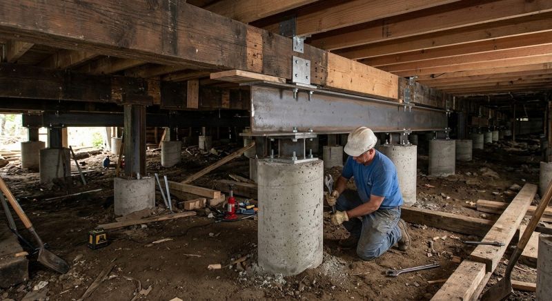 Foundation Underpinning in Mooresville, NC