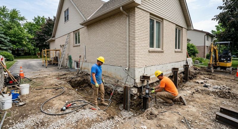 Helical Piers Installation in Mooresville, NC
