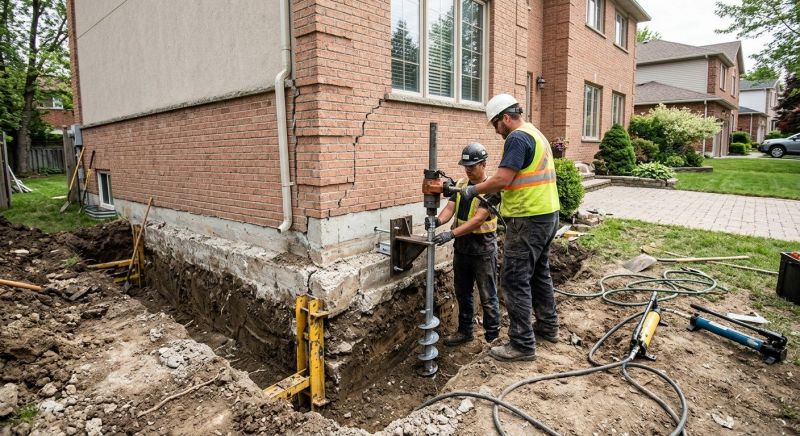 Sinking Foundation Repair in Cornelius, NC