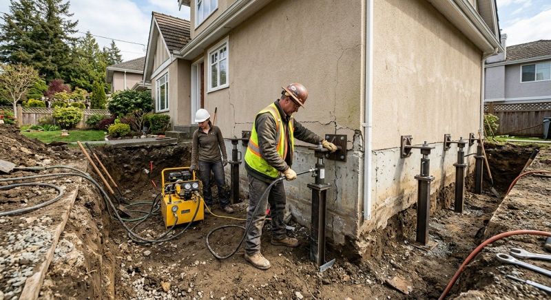 Sinking Foundation Repair in Mooresville, NC