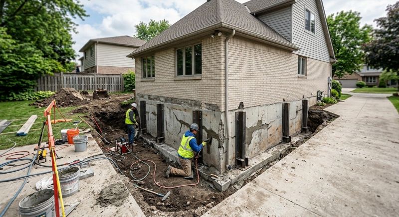 Sinking Foundation Repair in Mooresville, NC