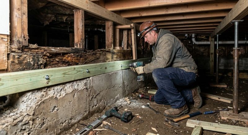 Sinking Foundation Repair in Lincoln County, NC