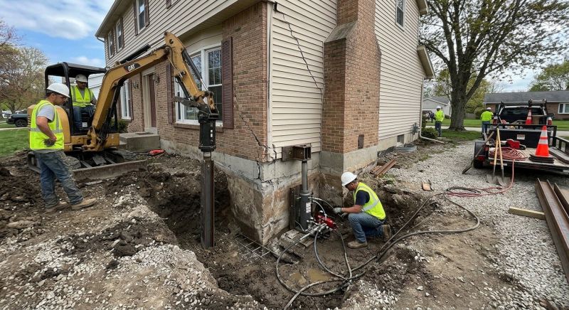 Sinking Foundation Repair in Mecklenburg County, NC