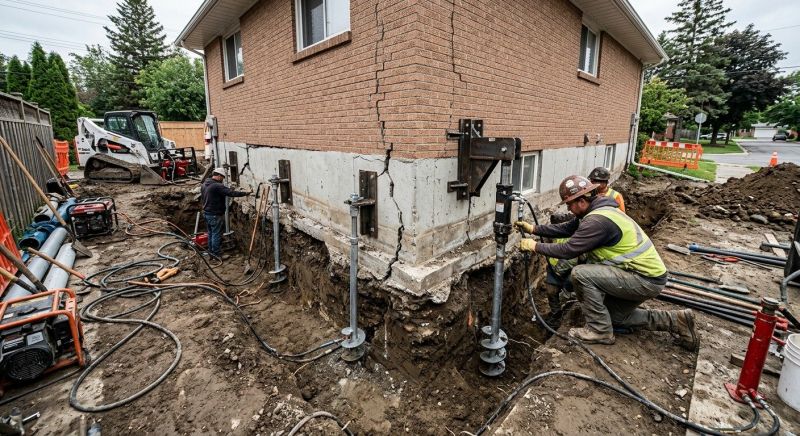 Sinking Foundation Repair in Rowan County, NC