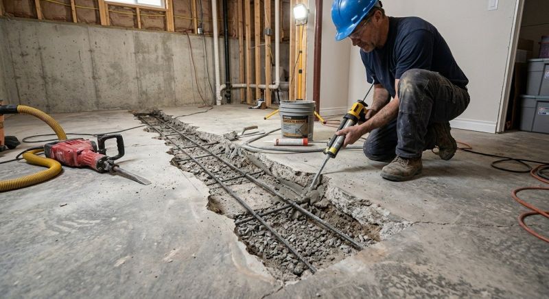 Slab Foundation Repair in Mooresville, NC