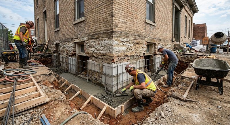 Underpinning Repair in Mooresville, NC